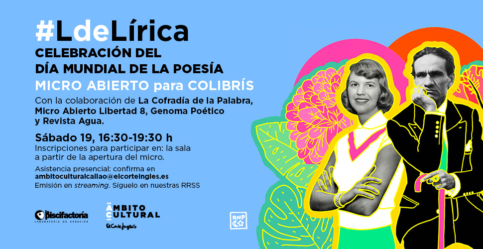 Imagen del evento Día Mundial de la Poesía. Micro abierto #LdeLírica para colibrís